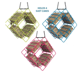 Cage à suif quadruple (couleurs assorties)