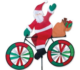 Vire-vent Père Noël à Bicyclette 30