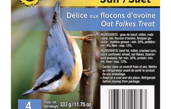 Suif aux flocons d'avoine 345 g