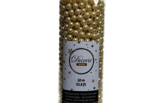 Guirlande de perles 10 m Crème