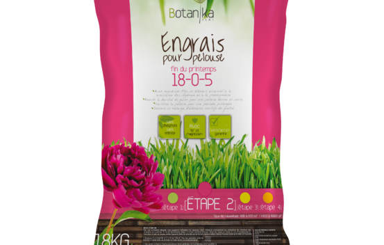 Engrais pelouse 18-0-5 18 kg Botanika Vert étape 2