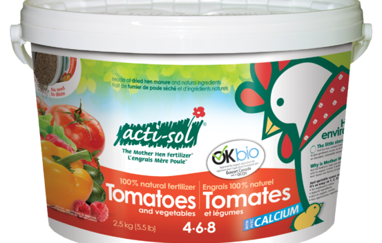 Engrais naturel pour tomates et légumes 4-6-8 - 2,5 kg Acti-sol